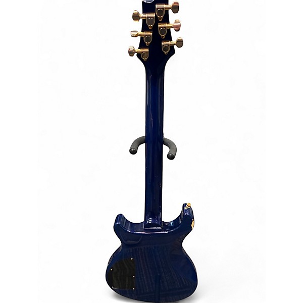 Used Morgan Monroe Tempest Blue Solid Body Electric Guitar