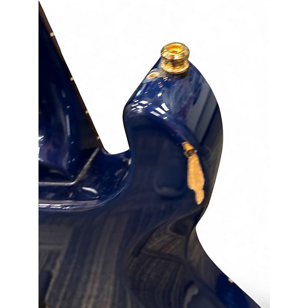 Used Morgan Monroe Tempest Blue Solid Body Electric Guitar