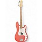 Used 2024 Squier Precision Bass Satin Red Electric Bass Guitar thumbnail
