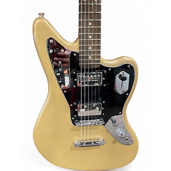 Used 2023 Squier Contemporary Jaguar HH ST Shoreline Gold Solid Body Electric Guitar