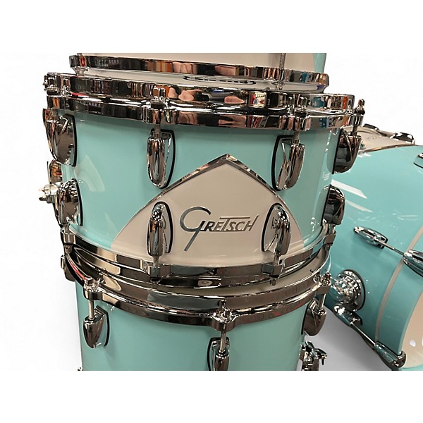 Used Gretsch Drums 4 Piece Renown 57 Motor City Blue Drum Kit