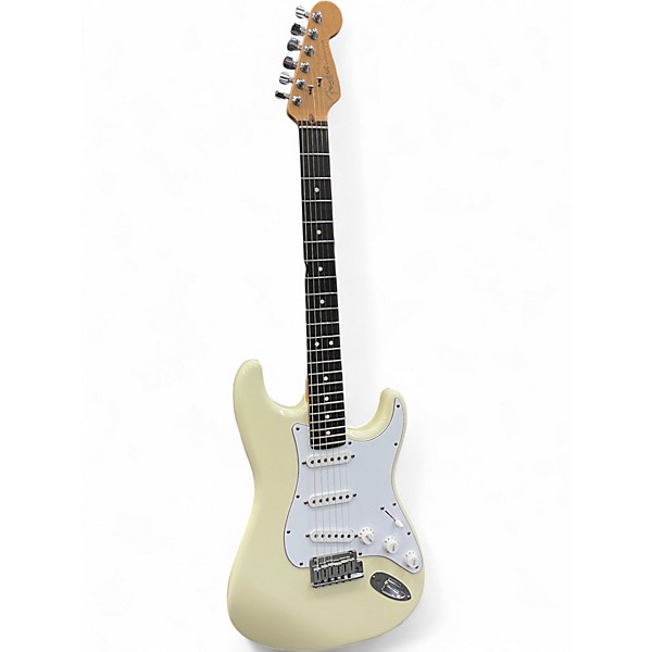 Used Fender American Standard Stratocaster Olympic White Solid Body Electric Guitar