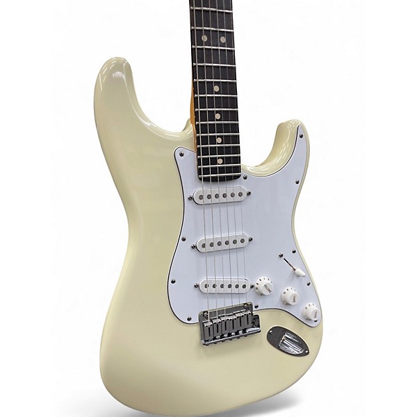 Used Fender American Standard Stratocaster Olympic White Solid Body Electric Guitar