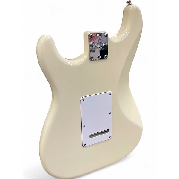 Used Fender American Standard Stratocaster Olympic White Solid Body Electric Guitar
