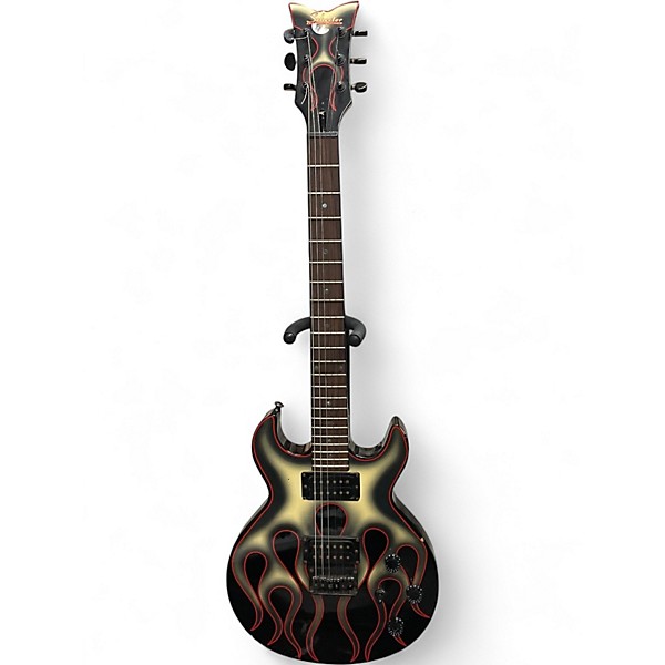 Used Schecter Guitar Research s1 ghost flame ghost flame Solid Body Electric Guitar