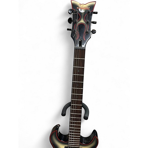 Used Schecter Guitar Research s1 ghost flame ghost flame Solid Body Electric Guitar