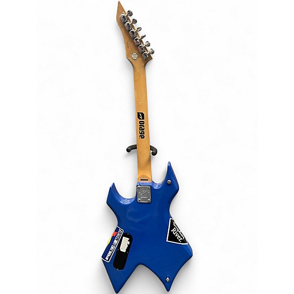 Used B.C. Rich Bronze Series Warlock BLUE Solid Body Electric Guitar