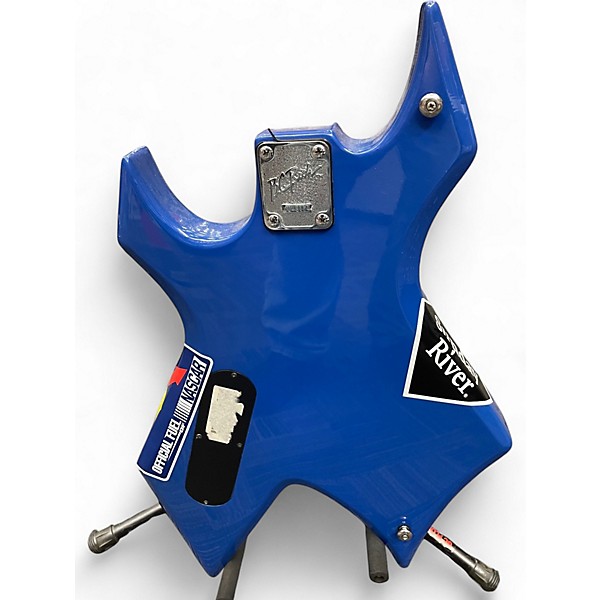 Used B.C. Rich Bronze Series Warlock BLUE Solid Body Electric Guitar