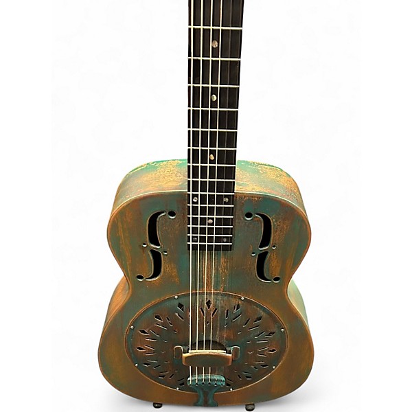 Used Recording King Rm 997 vg Vintage green Resonator Guitar