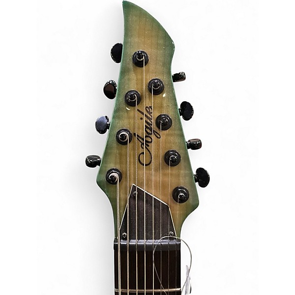 Used Agile Septor 827 8 String FADED NITRO GREEN Solid Body Electric Guitar
