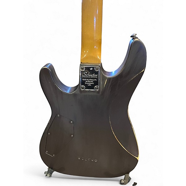 Used Schecter Guitar Research Damien 6 Black Solid Body Electric Guitar