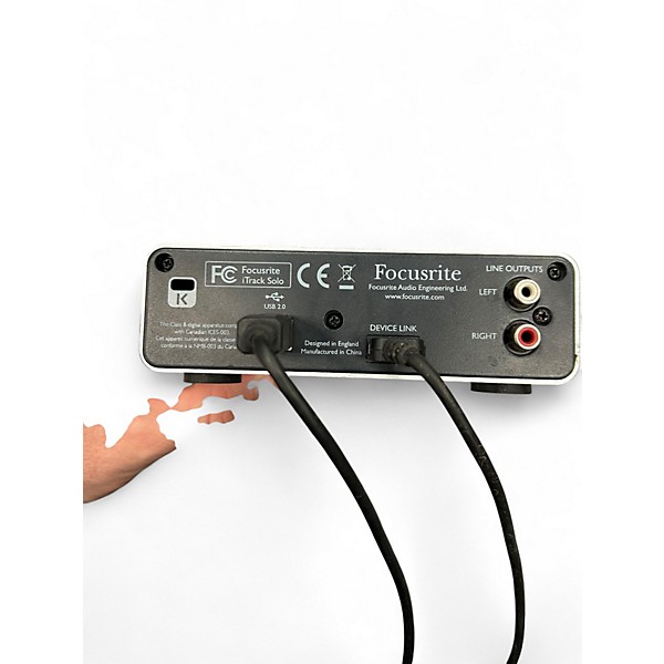 Used Focusrite iTrack Solo Audio Interface