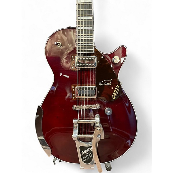 Used Gretsch Guitars G6134 Penguin CHERRY METALLIC FLAME Solid Body Electric Guitar
