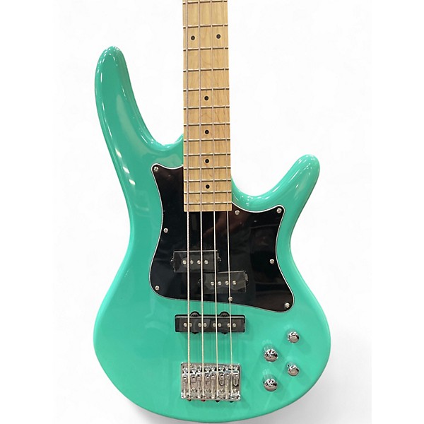 Used Ibanez SRMD200K Surf Green Electric Bass Guitar