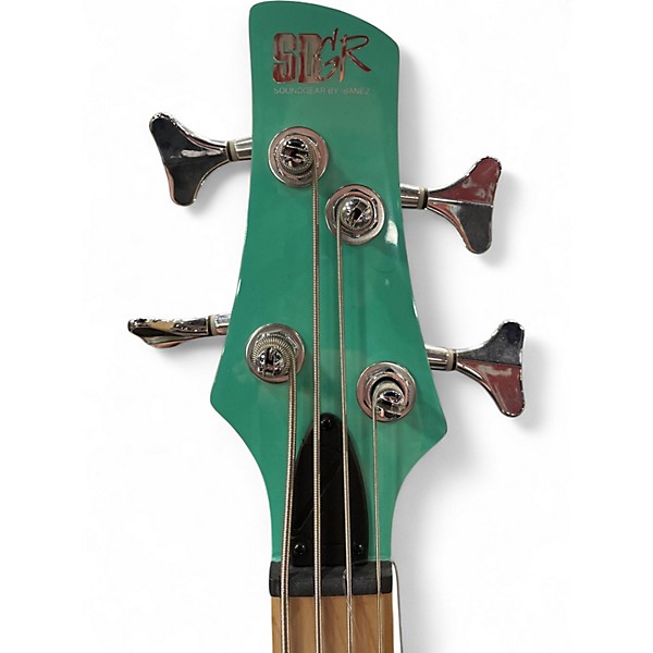 Used Ibanez SRMD200K Surf Green Electric Bass Guitar