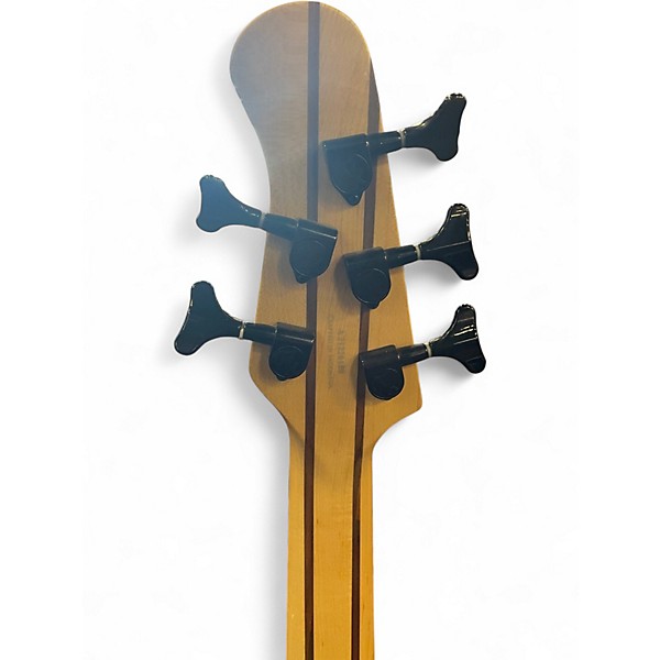 Used Michael Kelly PINNACLE 5 NATURAL POPLAR BURL Electric Bass Guitar