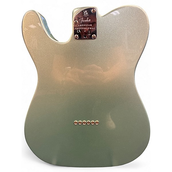 Used Fender American Professional II Telecaster Mystic Surf Green Solid Body Electric Guitar
