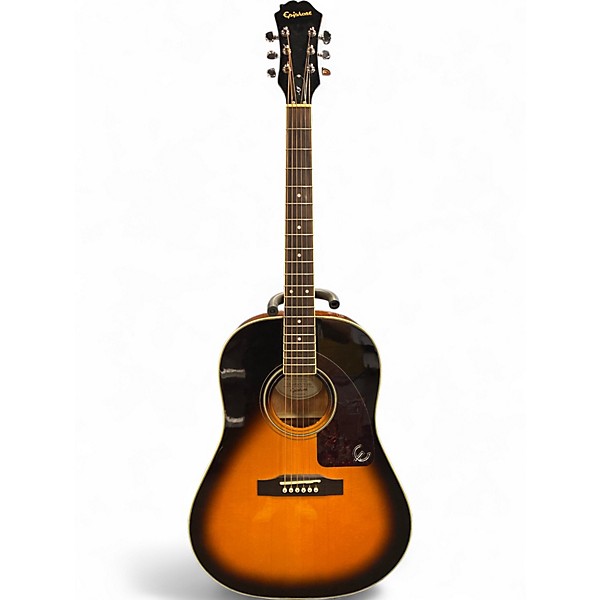 Used Epiphone AJ200S 2 Color Sunburst Acoustic Guitar