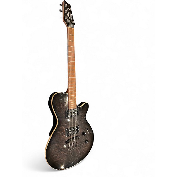 Used Godin LG HB Trans Black Solid Body Electric Guitar