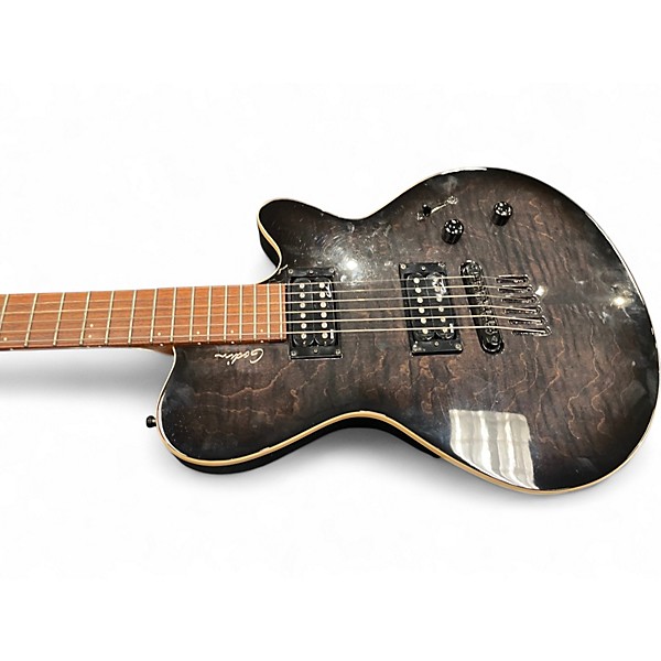 Used Godin LG HB Trans Black Solid Body Electric Guitar