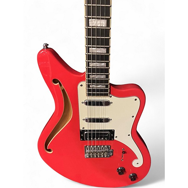 Used D'Angelico Premier Series Bedford SH Fiesta Red Hollow Body Electric Guitar
