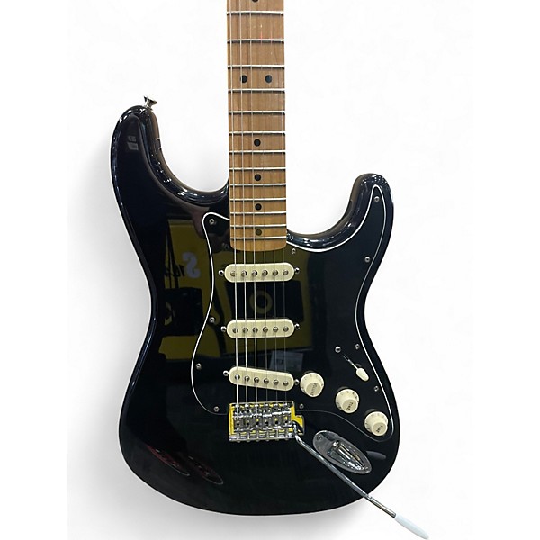 Used Fender FSR Standard Stratocaster Black Solid Body Electric Guitar