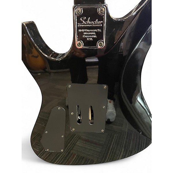 Used Schecter Synyster Gates Black with Silver Pinstripes Solid Body Electric Guitar