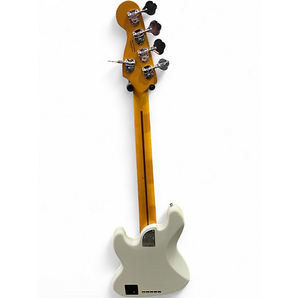 Used Fender American Ultra II Jazz Bass V Arctic White Electric Bass Guitar