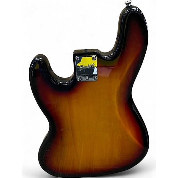 Used Squier Jazz Bass Tobacco Burst Electric Bass Guitar