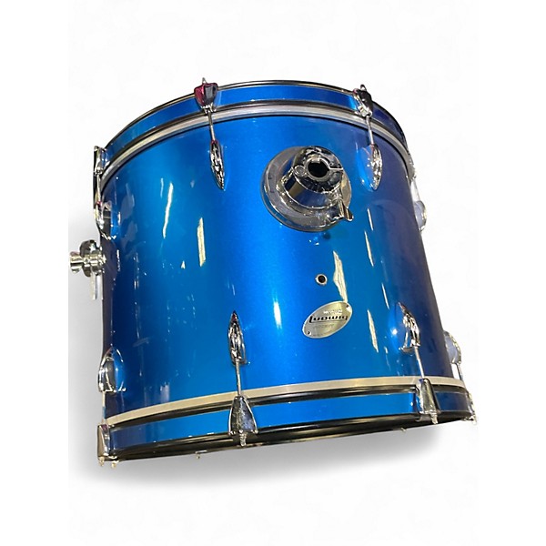 Used Ludwig 4 Piece Accent Blue Drum Kit