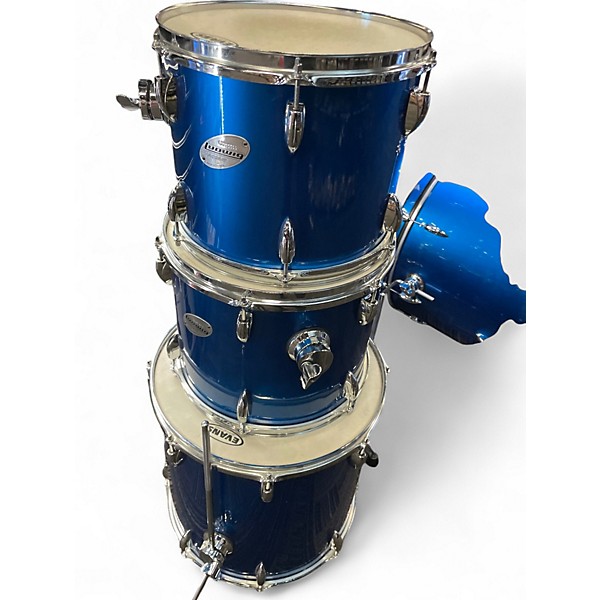 Used Ludwig 4 Piece Accent Blue Drum Kit
