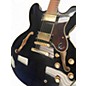 Used Epiphone Sheraton II Black and Gold Hollow Body Electric Guitar