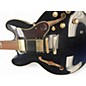 Used Epiphone Sheraton II Black and Gold Hollow Body Electric Guitar