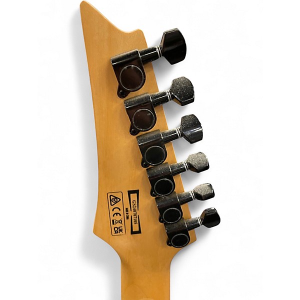 Used Ibanez GRG7221QA Trans Blue Solid Body Electric Guitar