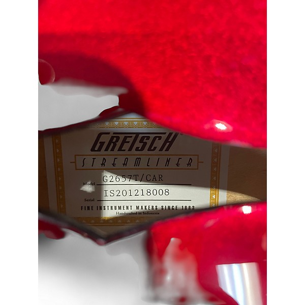 Used Gretsch Guitars G2657T Candy Apple Red Hollow Body Electric Guitar