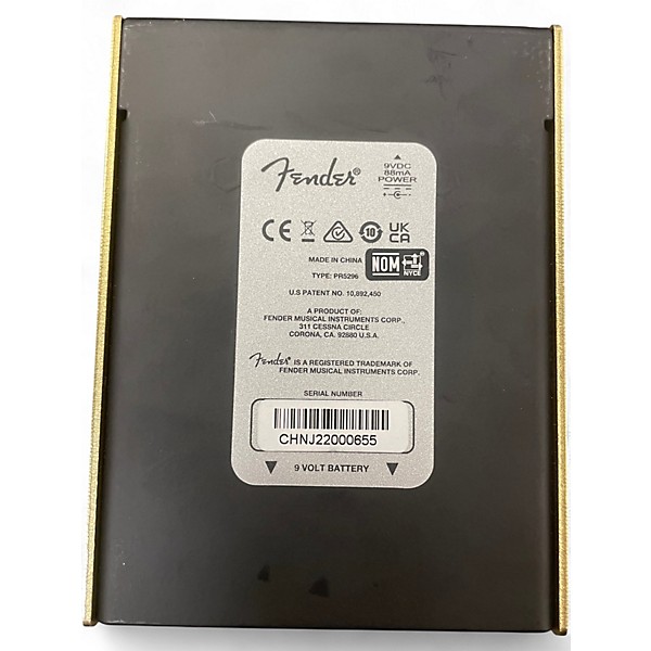 Used Fender Pugilist Distortion Effect Pedal