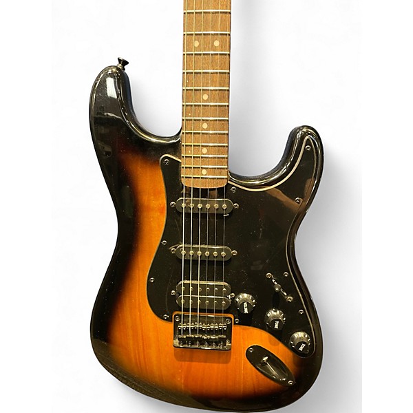 Used 2021 Squier Bullet Stratocaster HSS 2 Color Sunburst Solid Body Electric Guitar