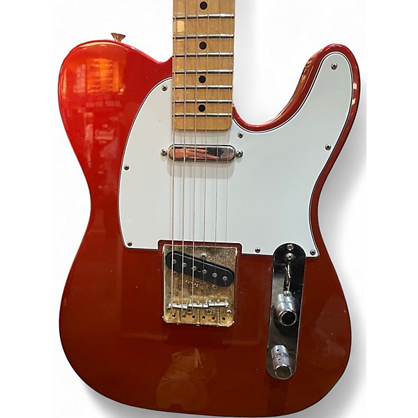 Used Fender Standard Telecaster Candy Apple Red Solid Body Electric Guitar