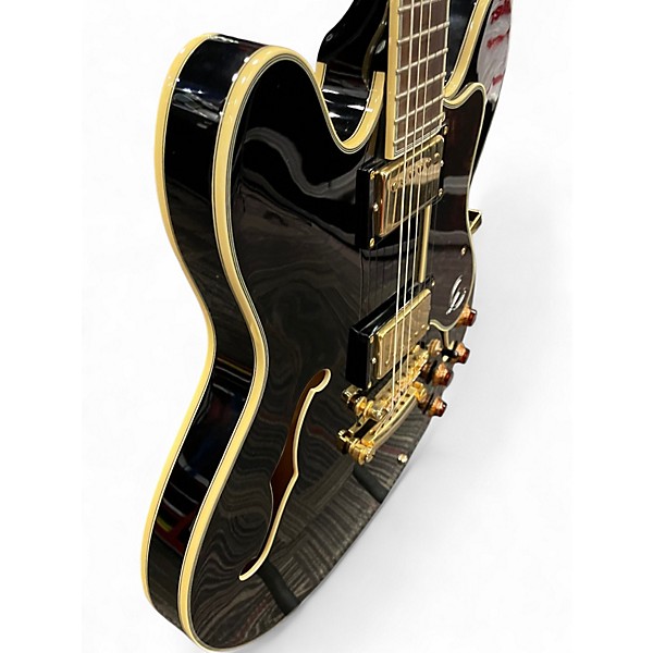 Used Epiphone Sheraton II Black Hollow Body Electric Guitar