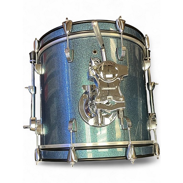 Used Ludwig 4 Piece Breakbeats By Questlove Aqua Sparkle Drum Kit