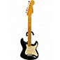 Used 2006 Fender Eric Johnson Stratocaster® Maple Black and White Solid Body Electric Guitar thumbnail