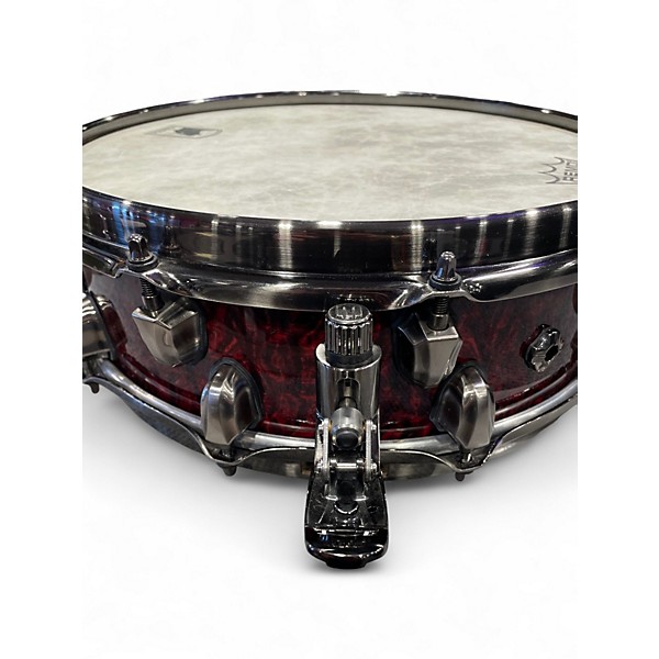 Used Mapex 14in Black Panther Versatus Russ Miller SIgnature Cherry Burl Drum