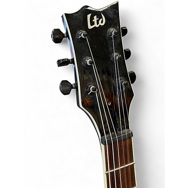 Used ESP LTD EC200QM Charcoal Solid Body Electric Guitar