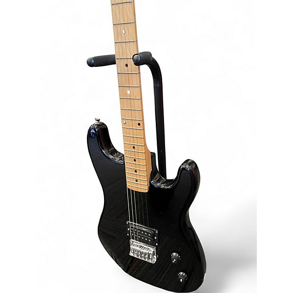 Used Davison Single Hum S Style Black Solid Body Electric Guitar