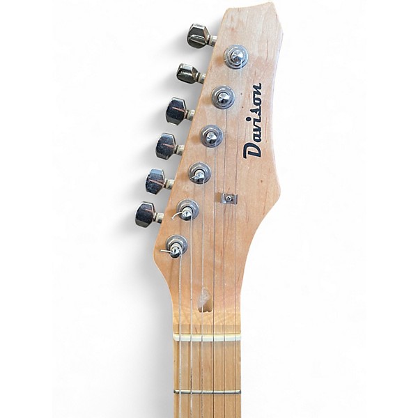 Used Davison Single Hum S Style Black Solid Body Electric Guitar