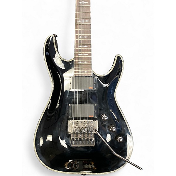 Used Schecter Guitar Research Hellraiser C1 Floyd Rose Black Solid Body Electric Guitar