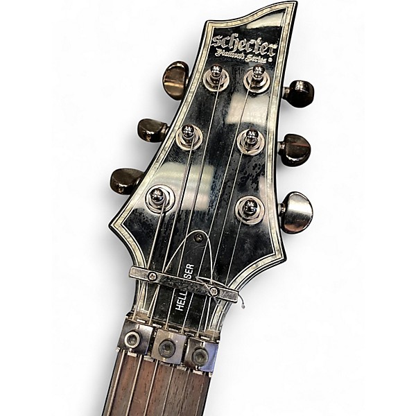 Used Schecter Guitar Research Hellraiser C1 Floyd Rose Black Solid Body Electric Guitar