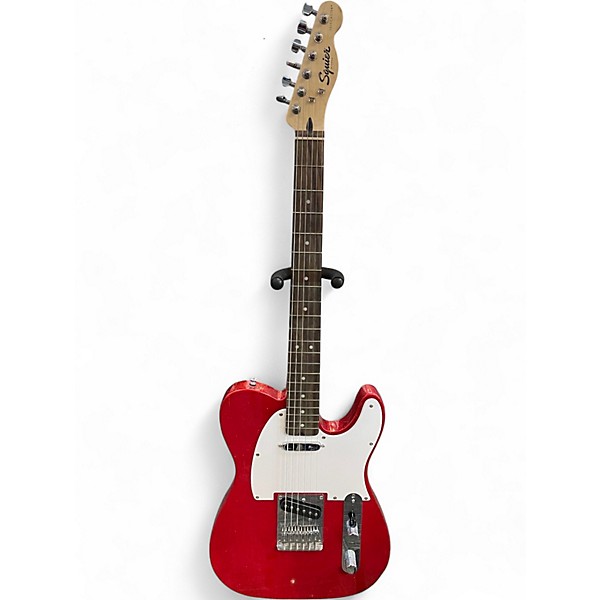 Used Squier Standard Telecaster Candy Apple Red Metallic Solid Body Electric Guitar