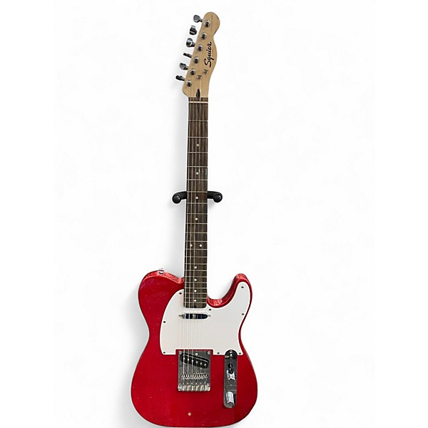 Used Squier Standard Telecaster Candy Apple Red Metallic Solid Body Electric Guitar