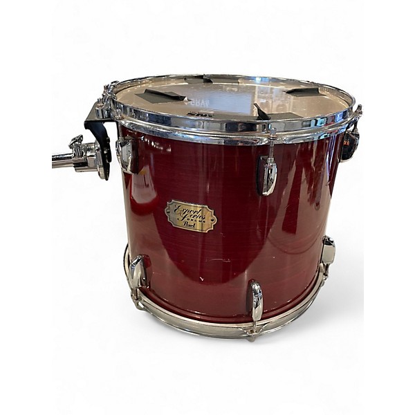 Used Pearl 5 Piece Export RED Drum Kit
